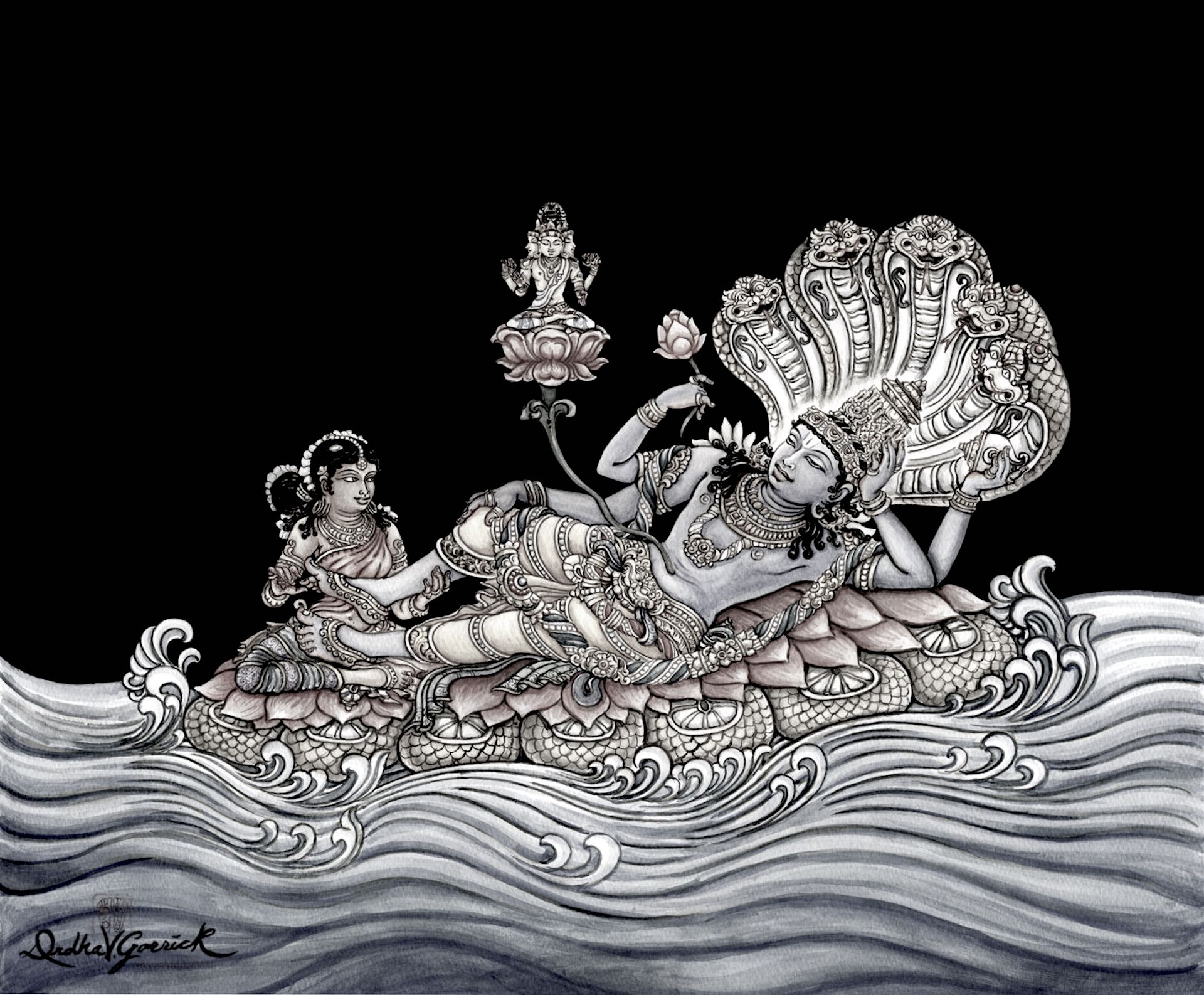 The Creation Process Described in the Vishnupurana