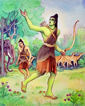 Araṇya-kāṇḍa Part 6: Rāma and Lakṣmaṇa search for Sītā